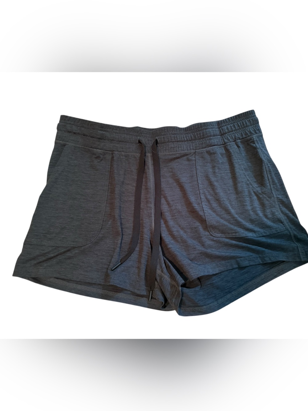 Amazon Essentials Heathered Gray Drawstring Lounge Athletic Shorts XL Pocke